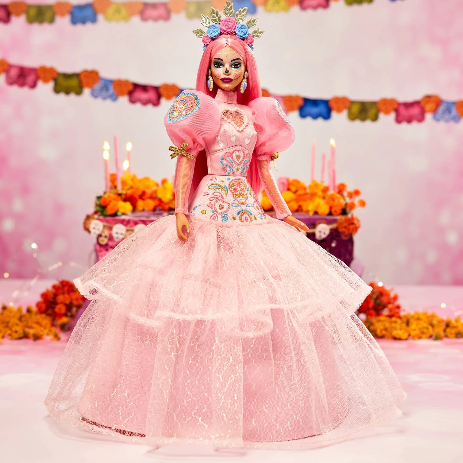 2023 Día De Muertos Barbie x Pink Magnolia Doll