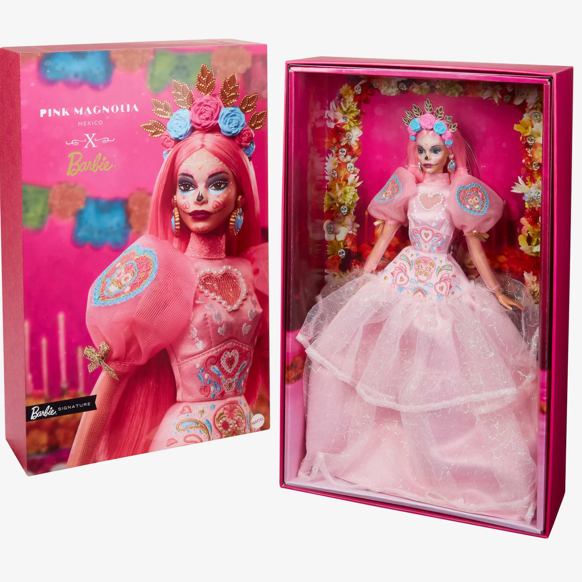 2023 Día De Muertos Barbie x Pink Magnolia Doll