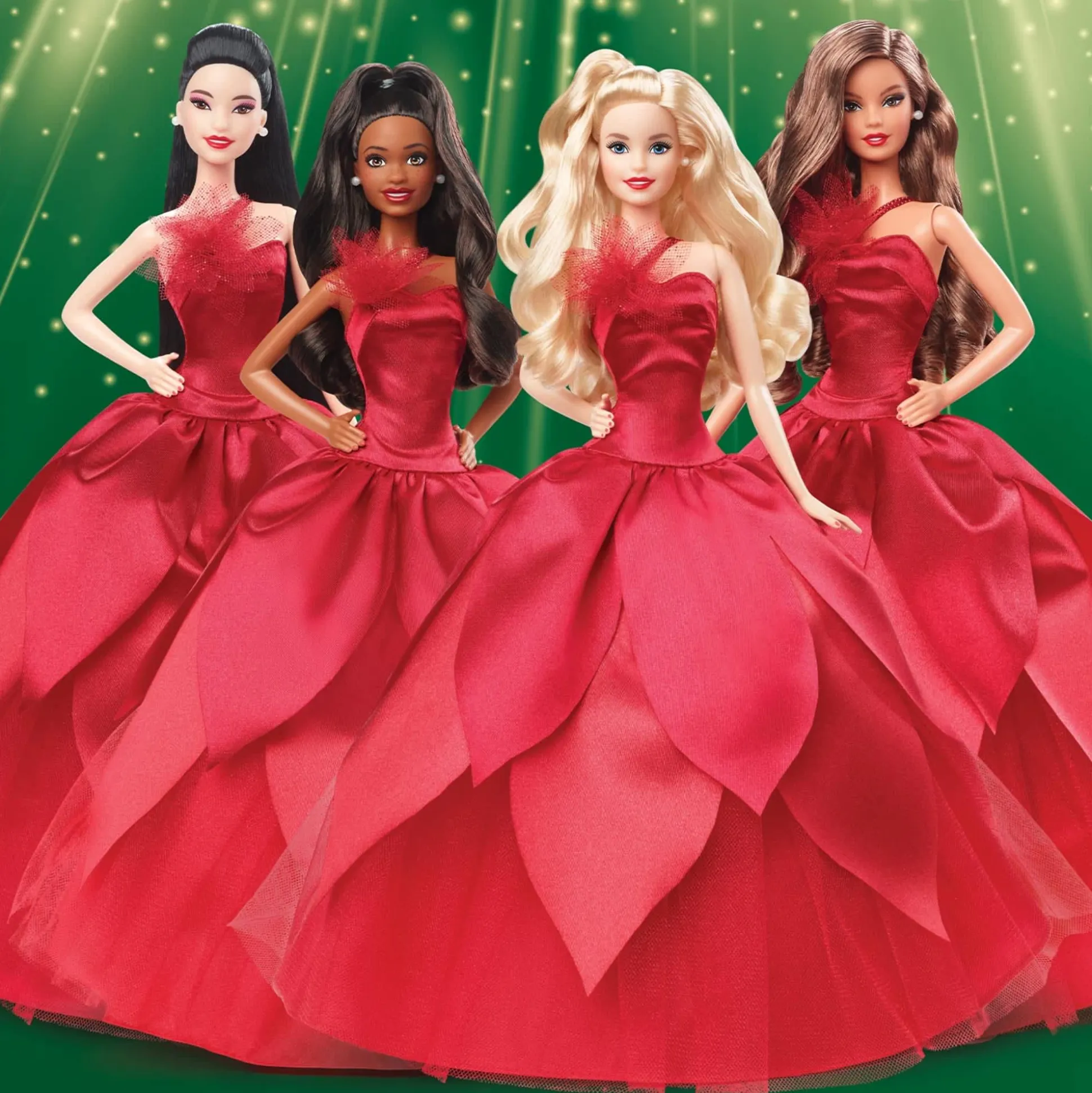 2022 Holiday Barbie, Dark-Brown Hair
