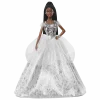 2021 Holiday Barbie Doll, Brunette Braids