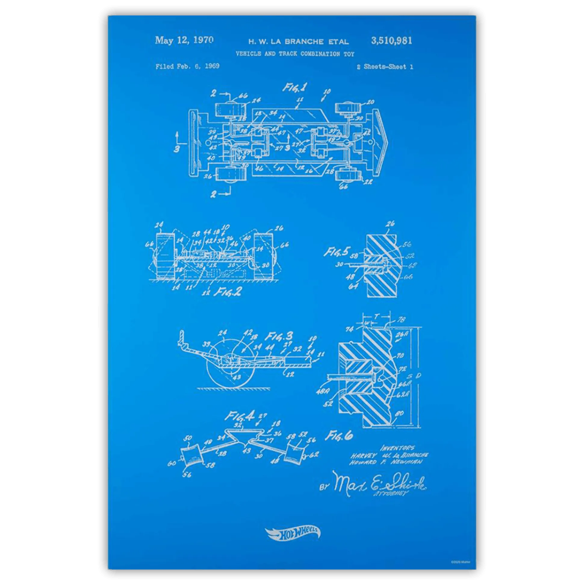 Art of Engineering Hot Wheels Print