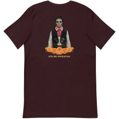Barbie Día de Muertos Ken Embroidered Oxblood T-Shirt