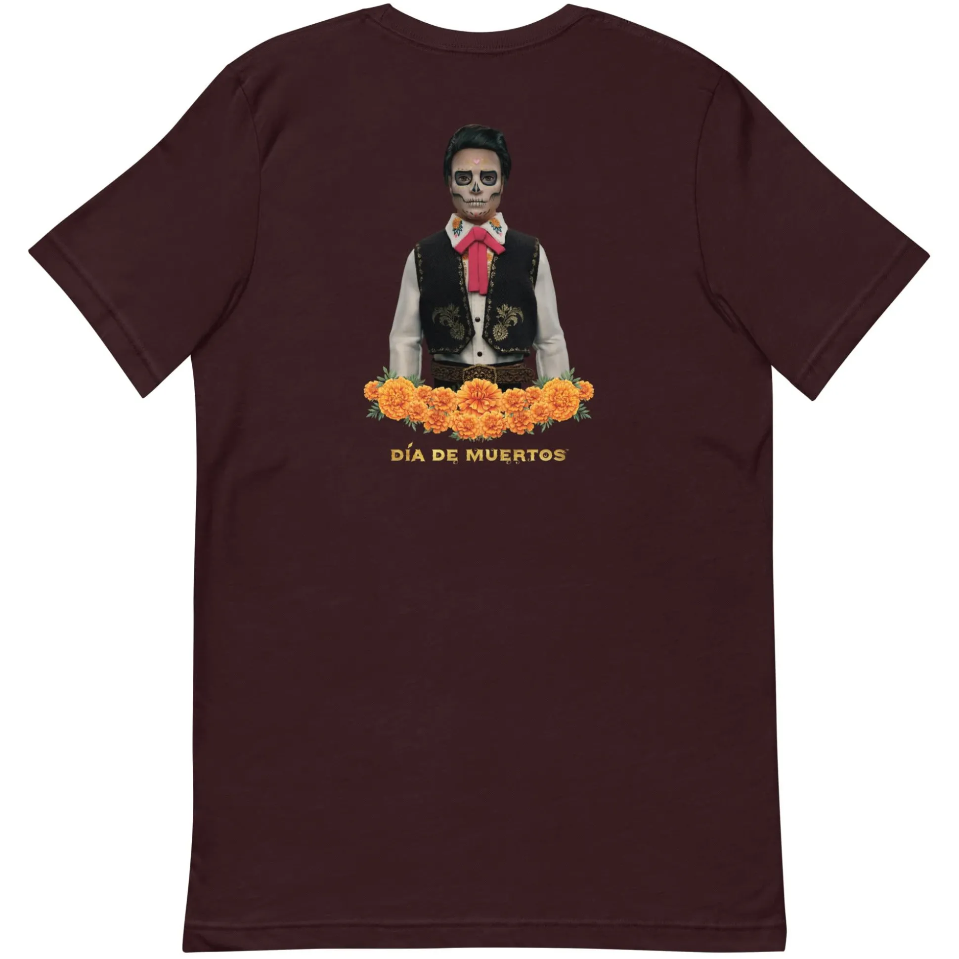 Barbie Día de Muertos Ken Embroidered Oxblood T-Shirt