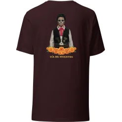 Barbie Día de Muertos Ken Embroidered Oxblood T-Shirt