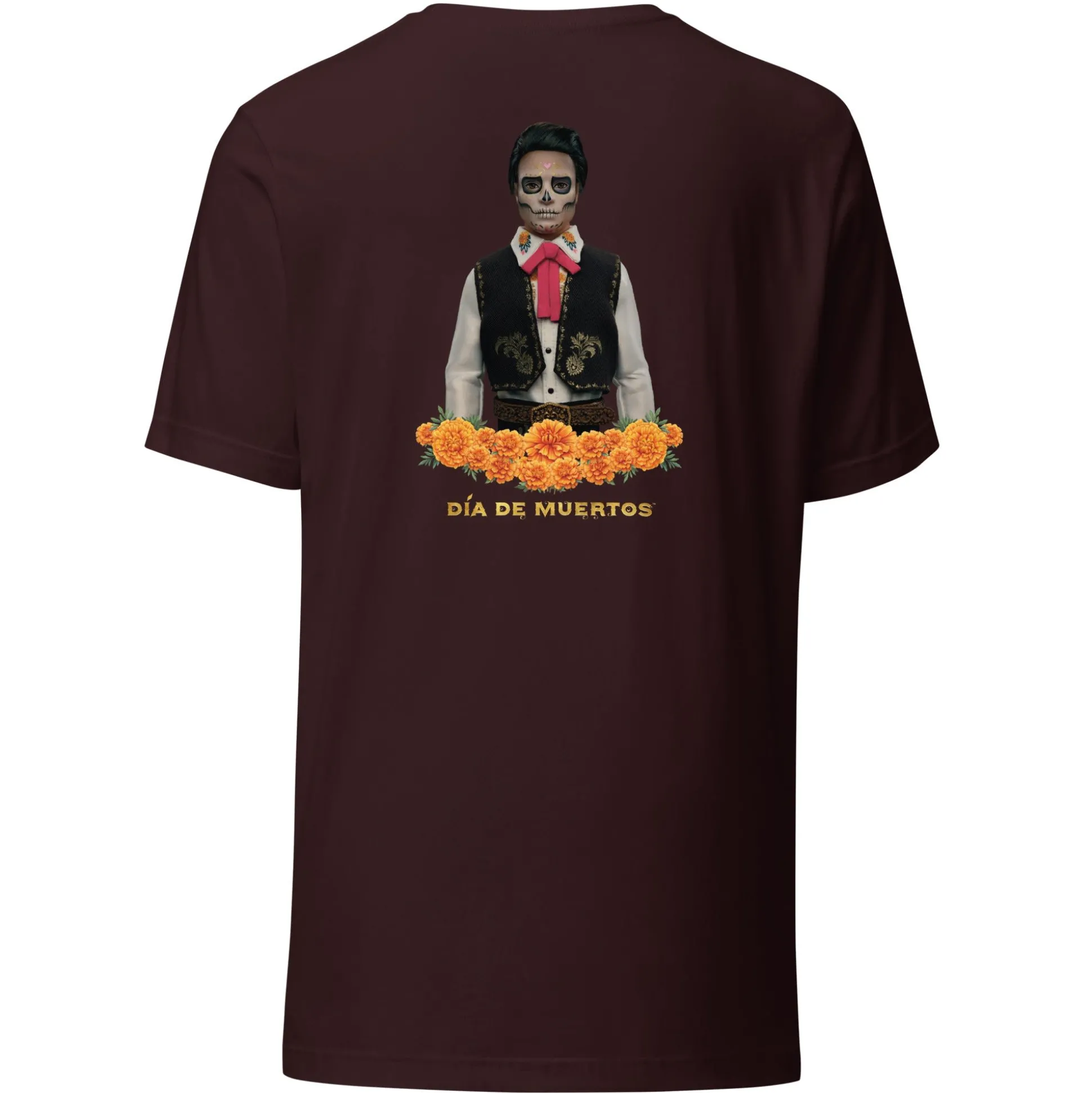 Barbie Día de Muertos Ken Embroidered Oxblood T-Shirt