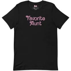 Barbie Favorite Aunt Black T-Shirt