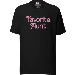 Barbie Favorite Aunt Black T-Shirt