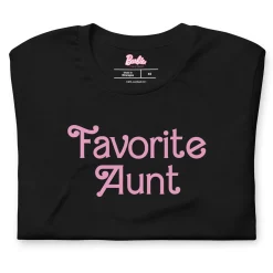 Barbie Favorite Aunt Black T-Shirt