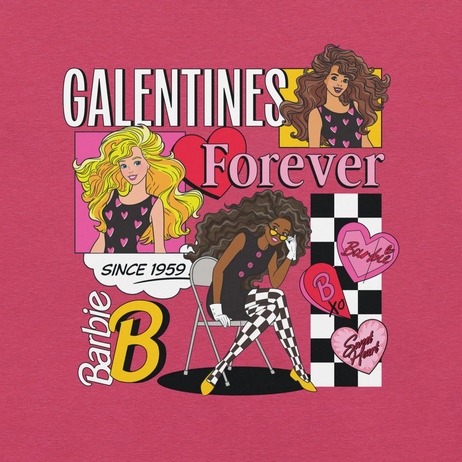 Barbie Galentines Pink T-shirt