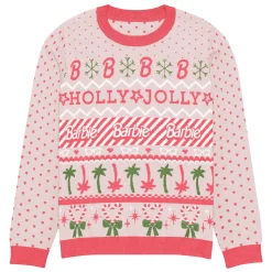 Barbie Holly Jolly Pink Ugly Sweater