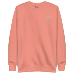 Barbie Peaches 'n Cream Embroidered Peach Sweatshirt