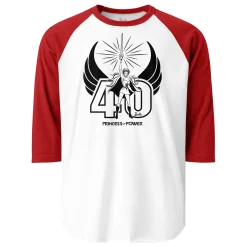 Barbie She-Ra White Raglan Tee