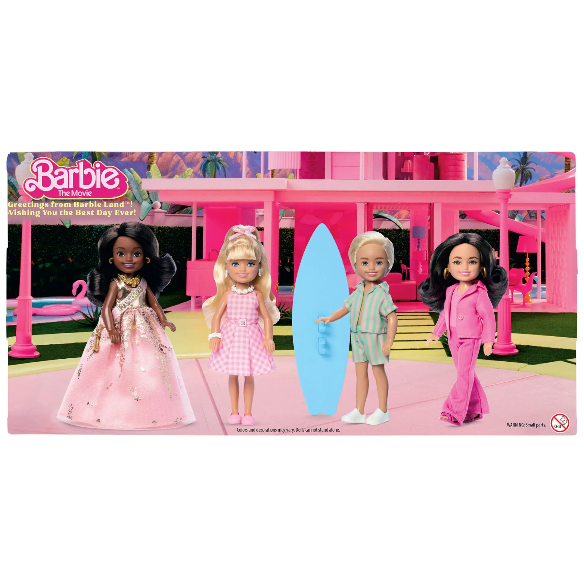 Barbie The Movie Chelsea Small Doll 4-Pack