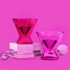 Barbie™ X Dragon Glassware® Stemless Martini Glasses