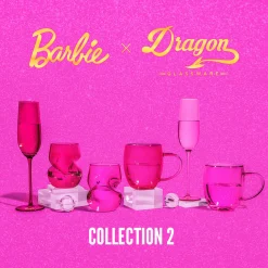 Barbie™ X Dragon Glassware® Stemless Wine Glasses