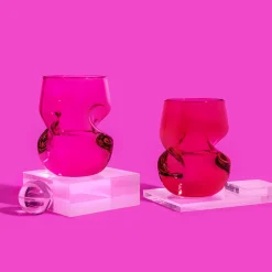 Barbie™ X Dragon Glassware® Stemless Wine Glasses
