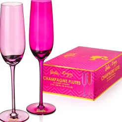 Barbie™ X Dragon Glassware® Champagne Flutes