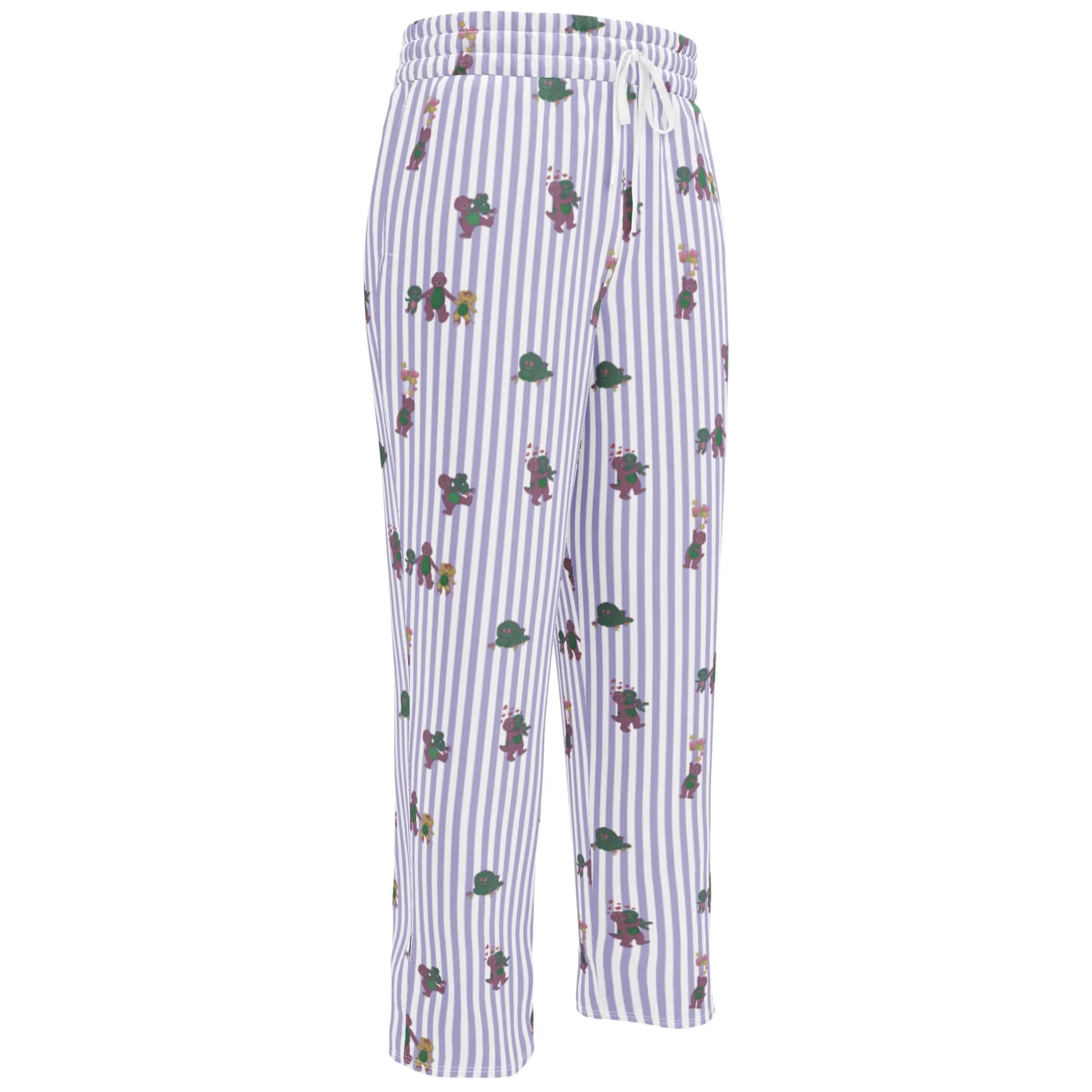 Barney Dinosaurs Wide Leg Striped Pants