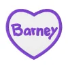 Barney Embroidered Heart Patch