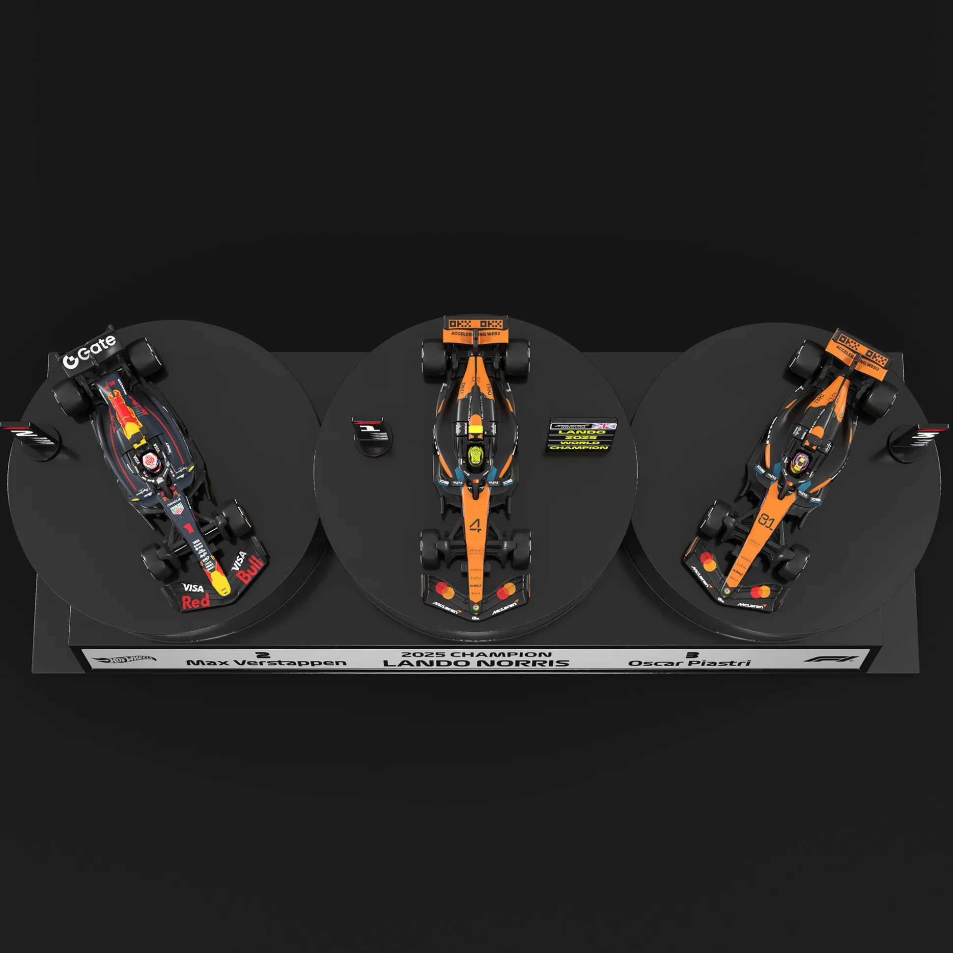Hot Wheels® 2025 Formula 1® Podium Set