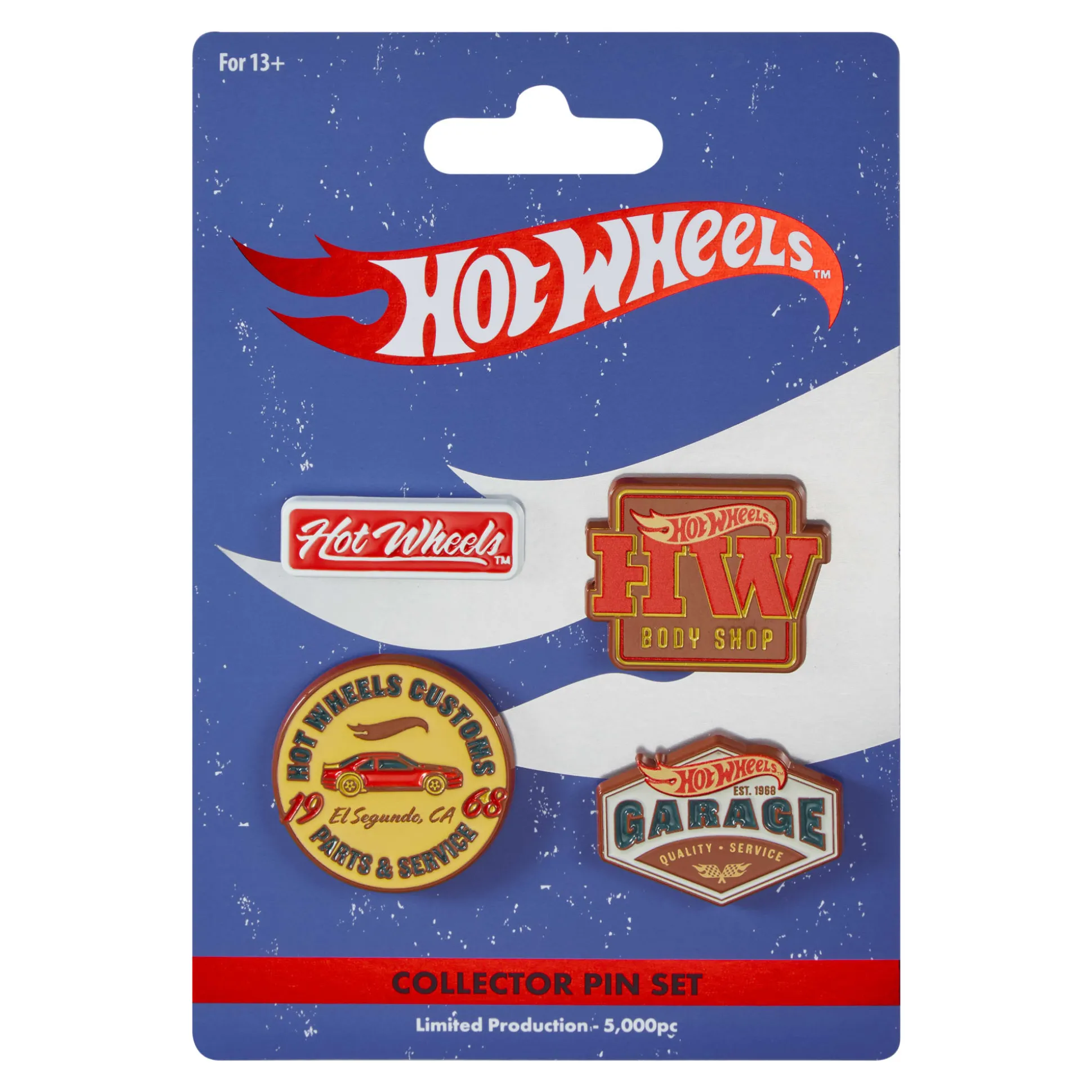 Hot Wheels Body Shop Enamel Pin Set