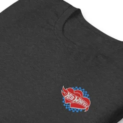 Hot Wheels Embroidered Checkered Hearts T-Shirt