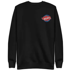 Hot Wheels Embroidered Checkered Hearts Sweatshirt