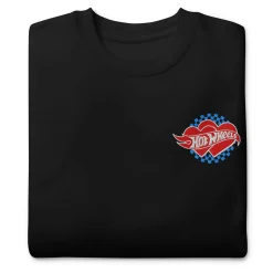 Hot Wheels Embroidered Checkered Hearts Sweatshirt