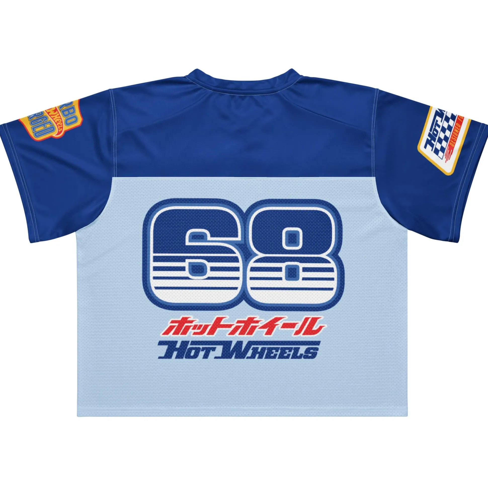 Hot Wheels in Katakana Blue Boxy Jersey