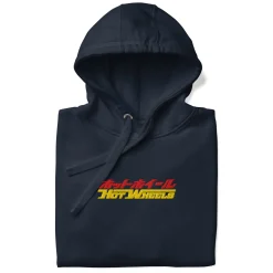Hot Wheels in Katakana Navy Embroidered Hoodie