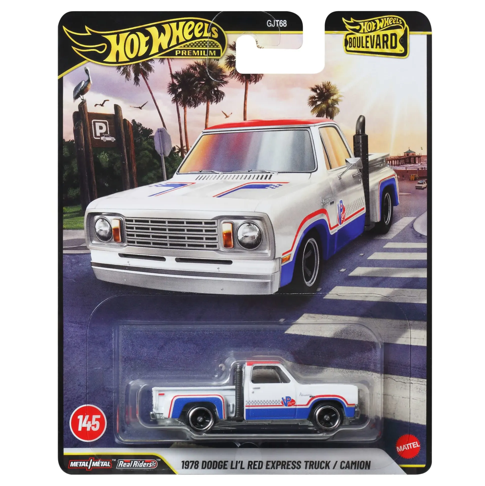 Hot Wheels Premium Boulevard 1978 Dodge LI'L Red Truck / Camion