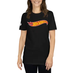 Hot Wheels Core Logo Short-Sleeve Black Unisex T-Shirt
