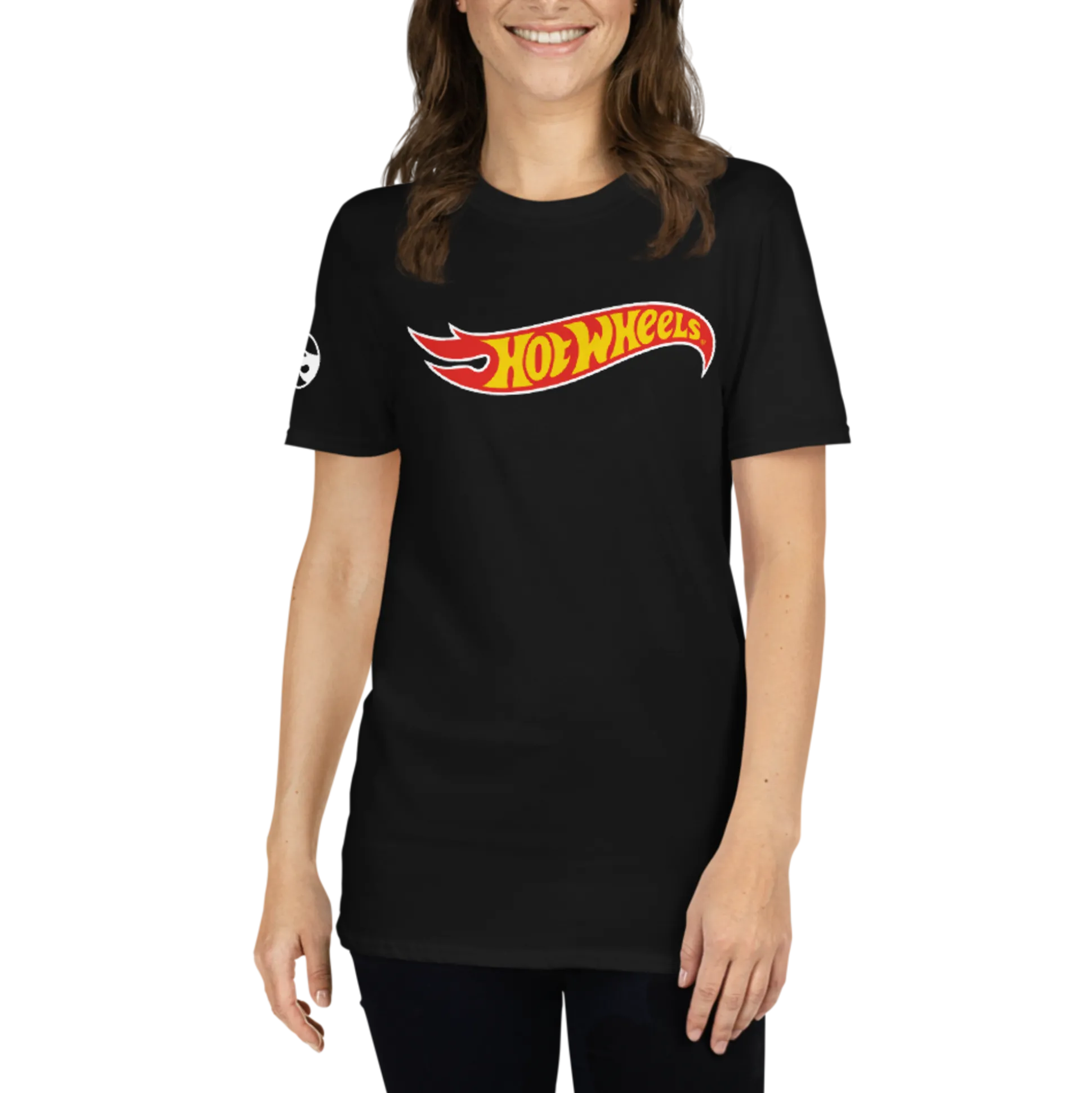 Hot Wheels Core Logo Short-Sleeve Black Unisex T-Shirt