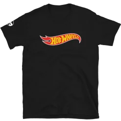 Hot Wheels Core Logo Short-Sleeve Black Unisex T-Shirt