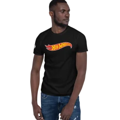 Hot Wheels Core Logo Short-Sleeve Black Unisex T-Shirt