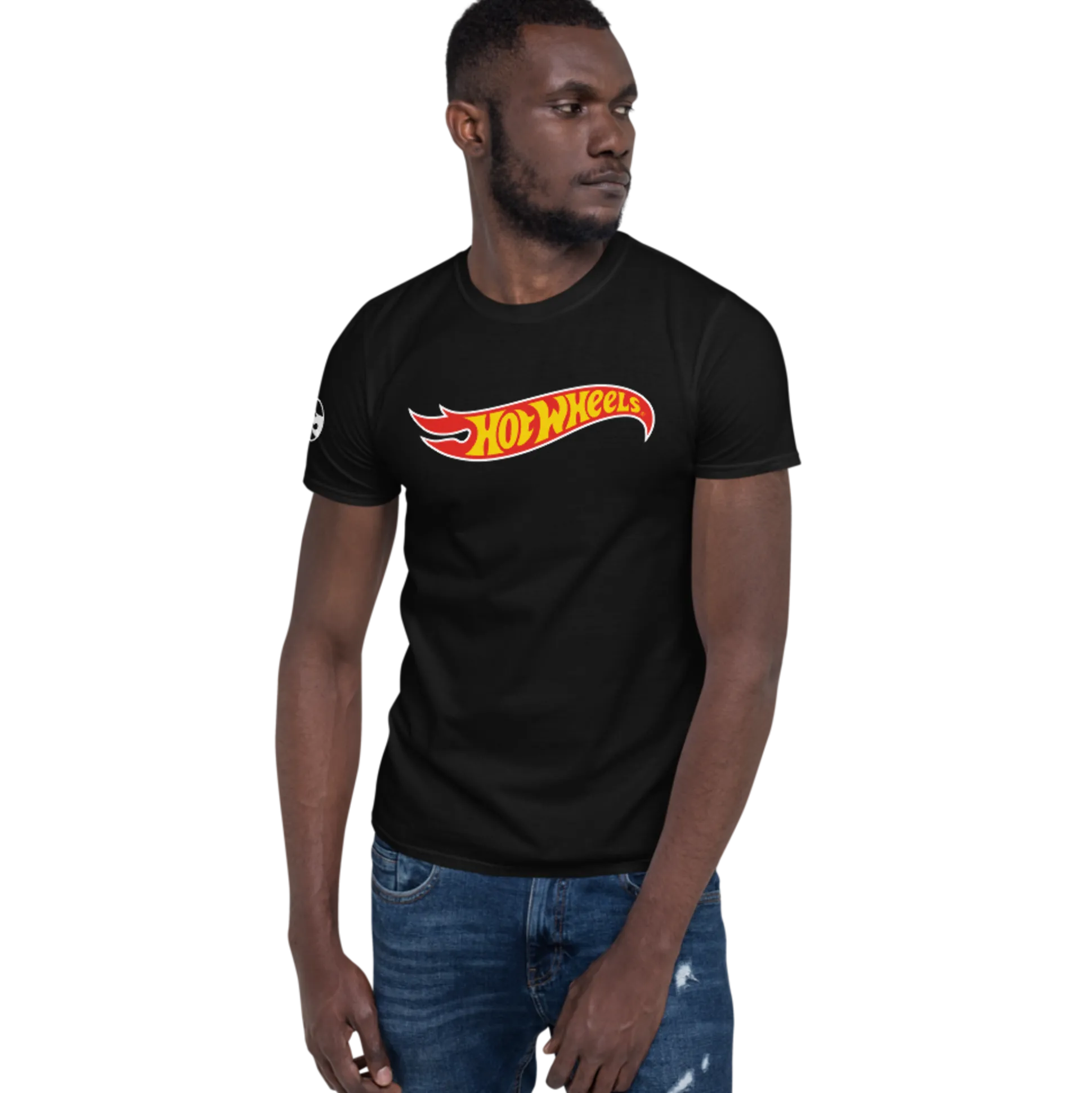 Hot Wheels Core Logo Short-Sleeve Black Unisex T-Shirt