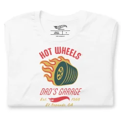 Hot Wheels Dad's Garage White T-Shirt