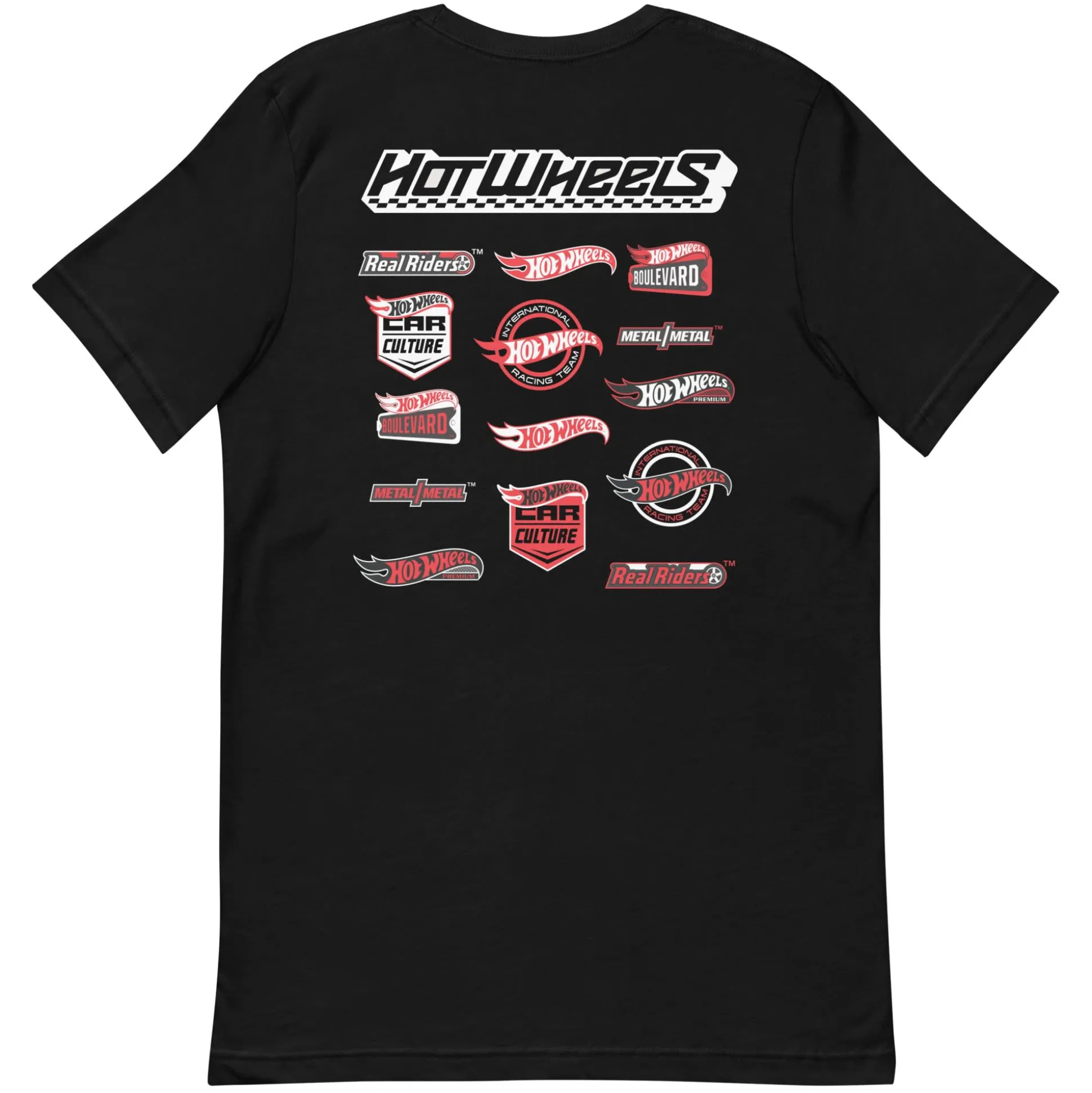 Hot Wheels High Performance Racing Embroidered Black T-Shirt