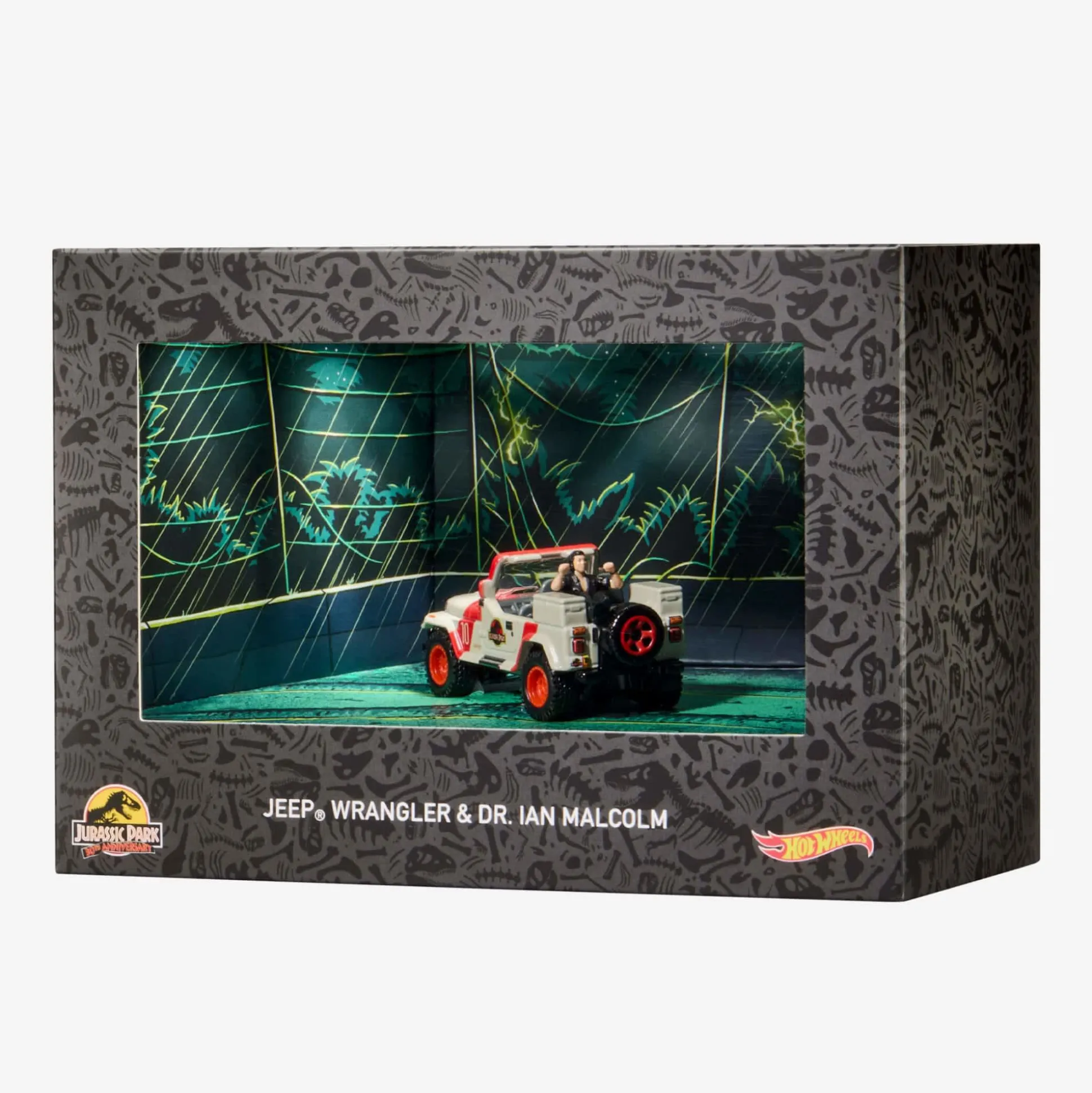 Hot Wheels Jurassic Park Jeep Wrangler & Dr. Ian Malcolm
