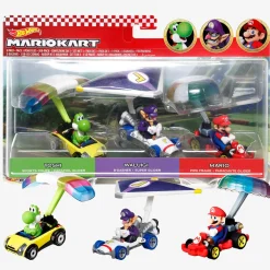 Hot Wheels Mario Kart Character Cars 3-Pack