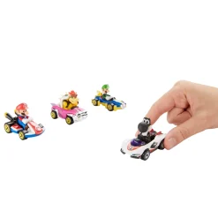 Hot Wheels Mario Kart Characters and Die-Cast Kart Vehicles, Set of 4