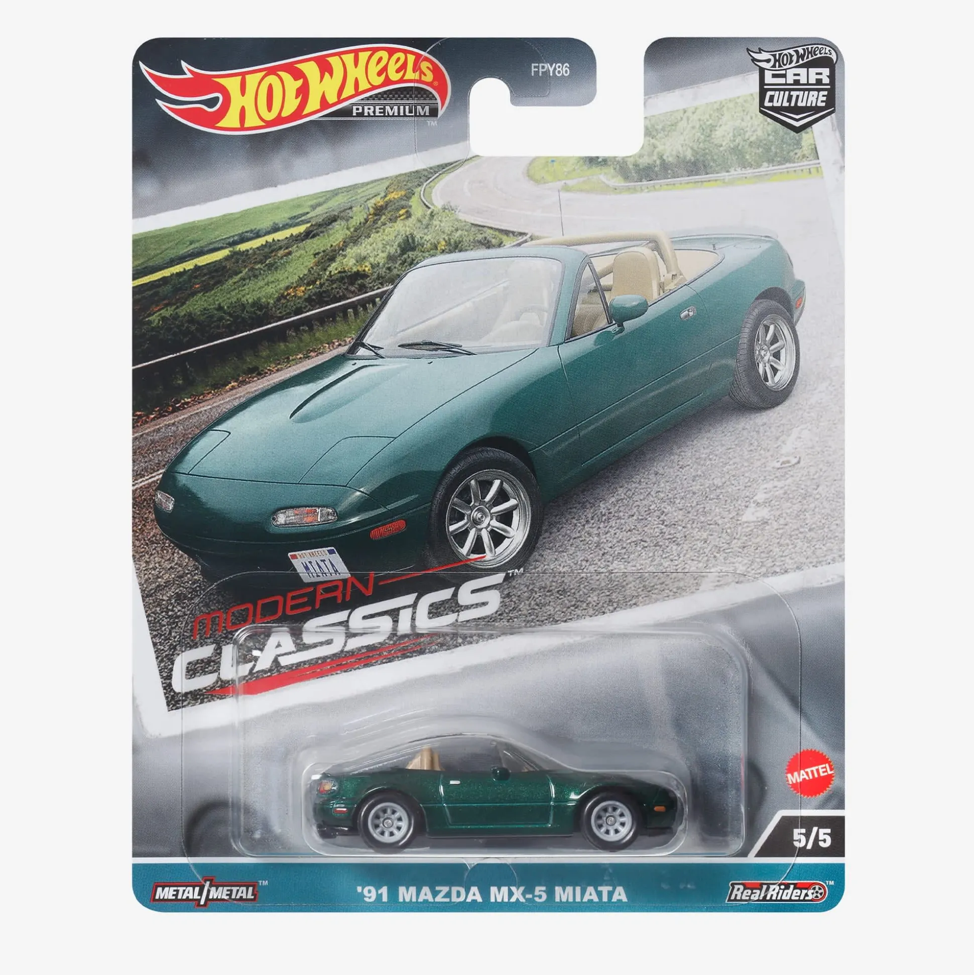 Hot Wheels Premium Car Culture Modern Classics '91 Mazda MX-5 Miata