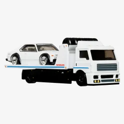 Hot Wheels Premium Collector Set, 3 Nissan Skyline Cars & 1 Transporter