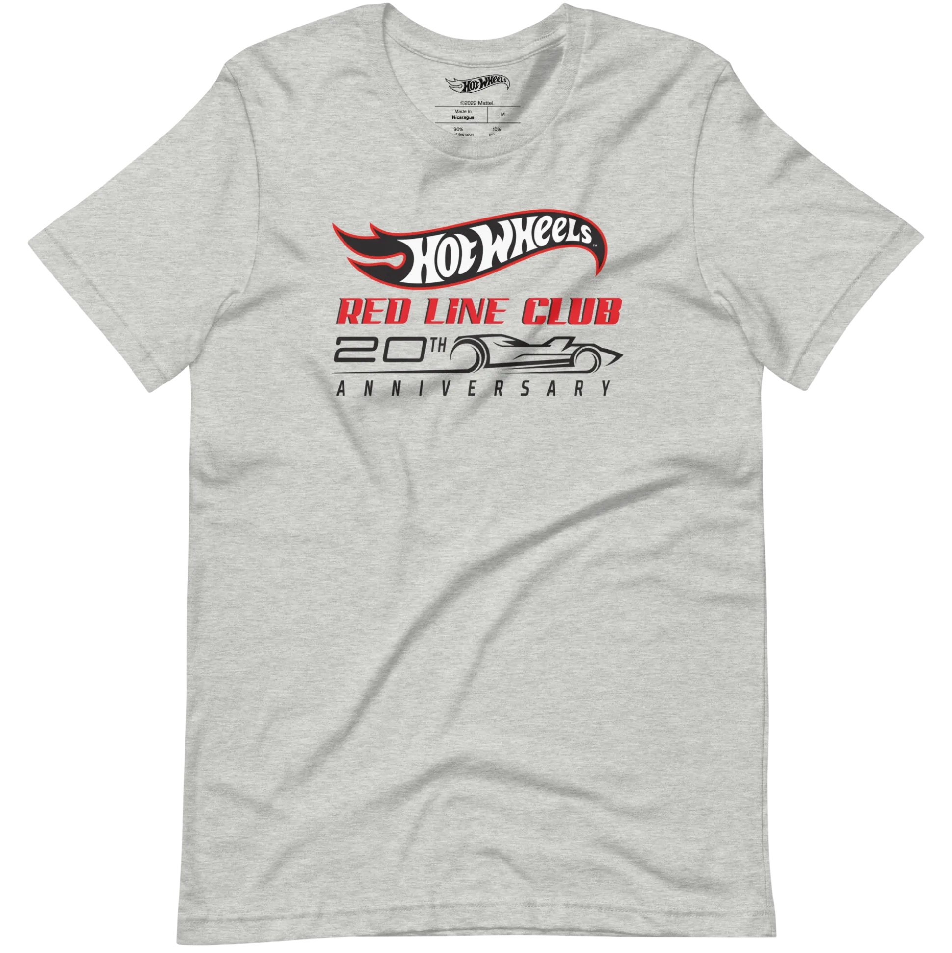 Hot Wheels® Red Line Club® 20th Anniversary Silhouette Logo – Heather Grey Shirt