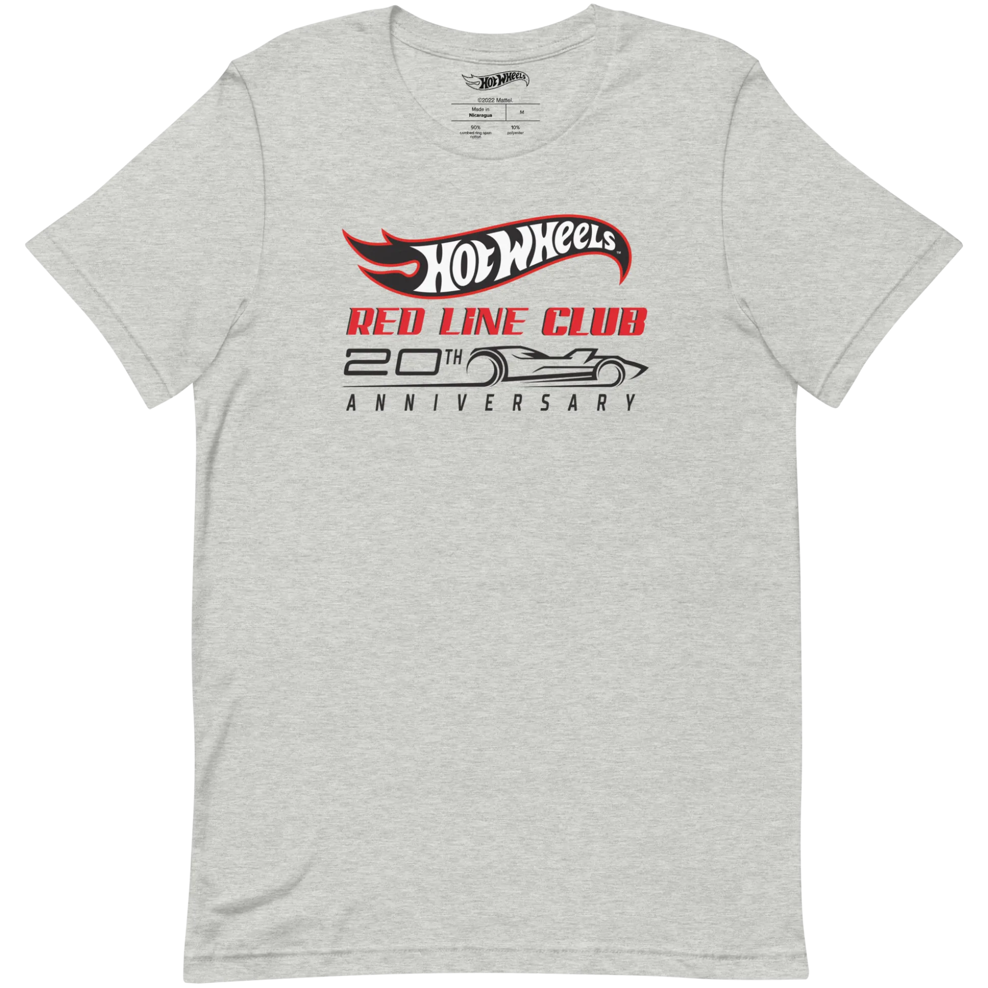 Hot Wheels® Red Line Club® 20th Anniversary Silhouette Logo – Heather Grey Shirt