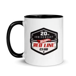 Hot Wheels® Red Line Club® 20th Anniversary Badge Logo Mug