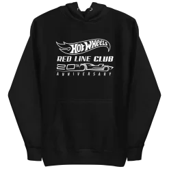 Hot Wheels® Red Line Club® 20th Anniversary Silhouette Logo Black Hoodie