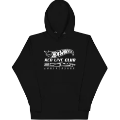 Hot Wheels® Red Line Club® 20th Anniversary Silhouette Logo Black Hoodie