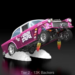 Hot Wheels RLC Exclusive 1:18 Scale ‘55 Chevy Bel Air Gasser “Candy Striper” - Crowdfund