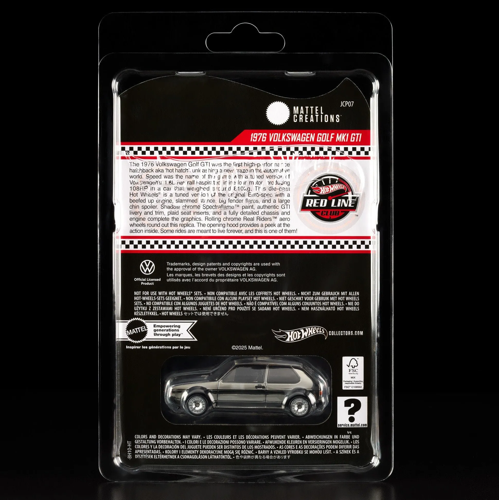 Hot Wheels RLC Exclusive 1976 Volkswagen Golf Mk1 GTI